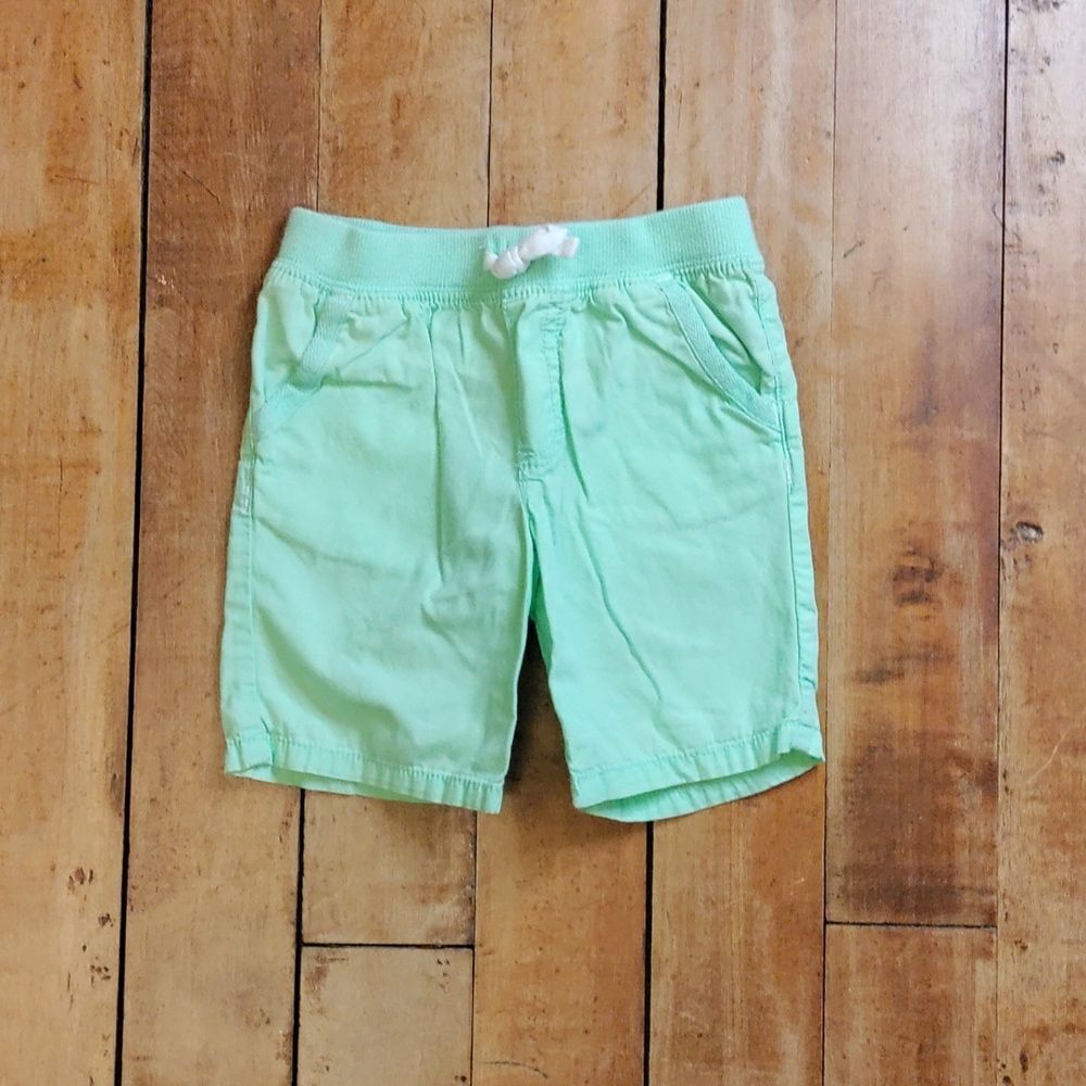 Carters Shorts 2T mint green cotton shorts pull on Spring Easter Pastel
